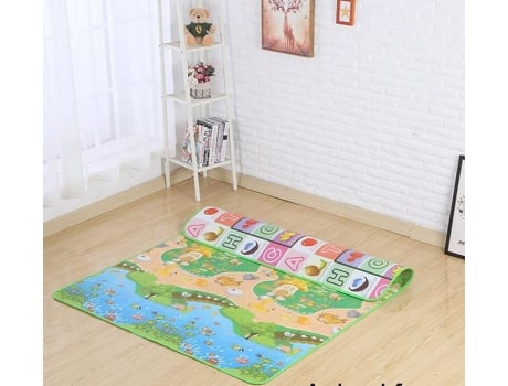 Alfombra de Juego de Bebé Para Granja de Animales - 200Cmx180Cmx5Mm