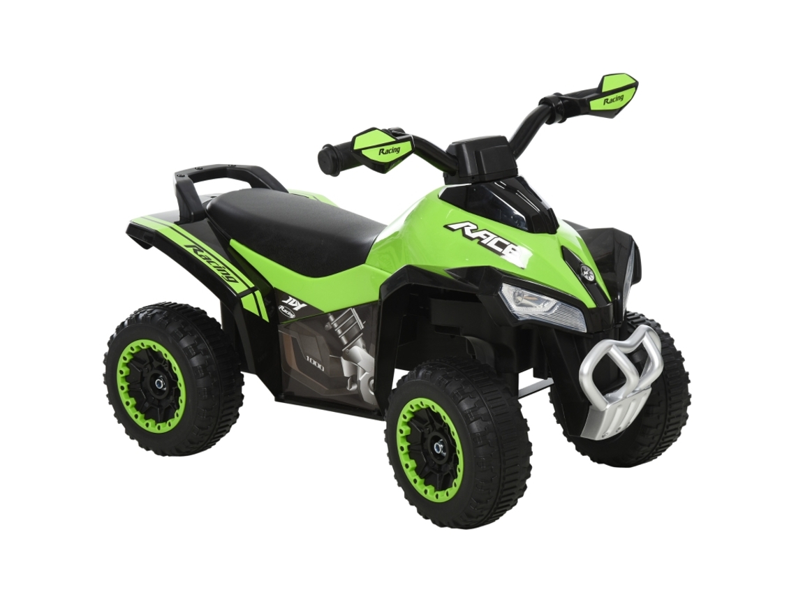 Coche eléctrico para niños de 18 a 36 meses, color verde, Sini Tech Store