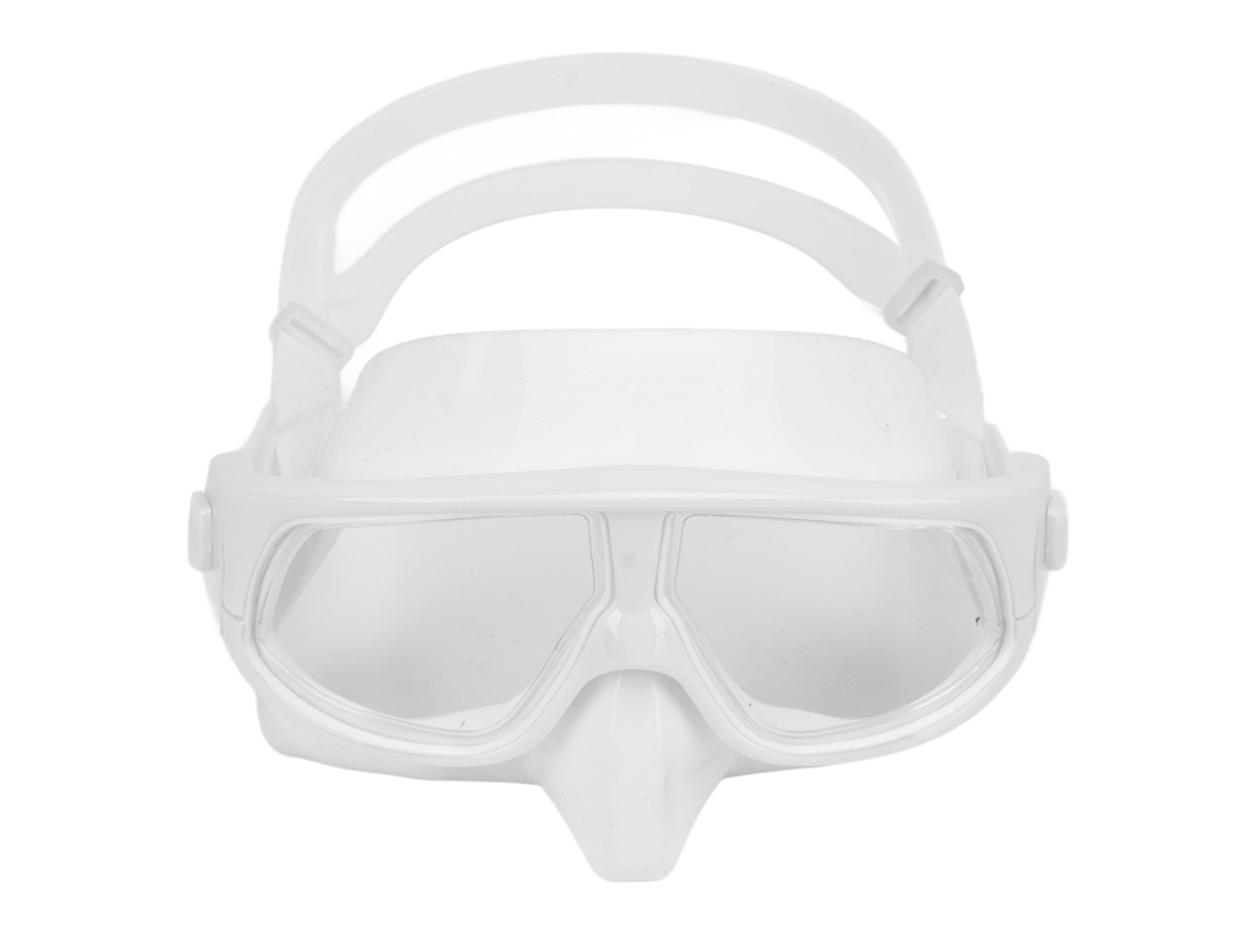 Gafas De Buceo Impermeables De Doble Uso, De Policarbonato Y Silicona, Resistentes Al Humo, Ideales Para Buceo, Apnea Y Natación. Color Blanco. Para Adultos.