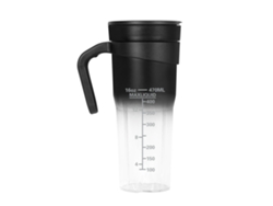 Licuadora eléctrica portátil recargable por USB de 470 ml (negra) Czhhmart