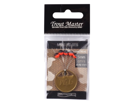 Paquete de 5 mini topes de flotador TROUT MASTER
