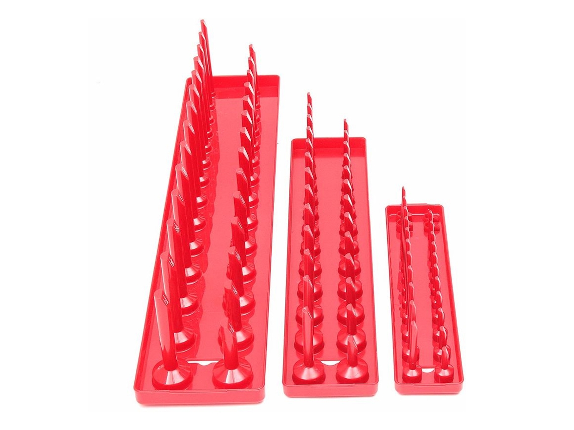 Juego de 3 soportes para enchufes de plástico, organizador multiusos NEVEANCE