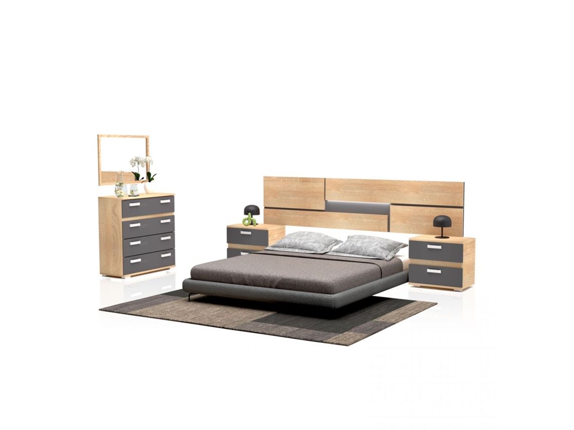 Dormitorio Ataneq Pure 4C Cambria - Grafito x x cm