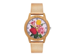 Elegante Reloj De Pulsera Unisex De Cuarzo Color Oro Rosa De Alta Calidad.