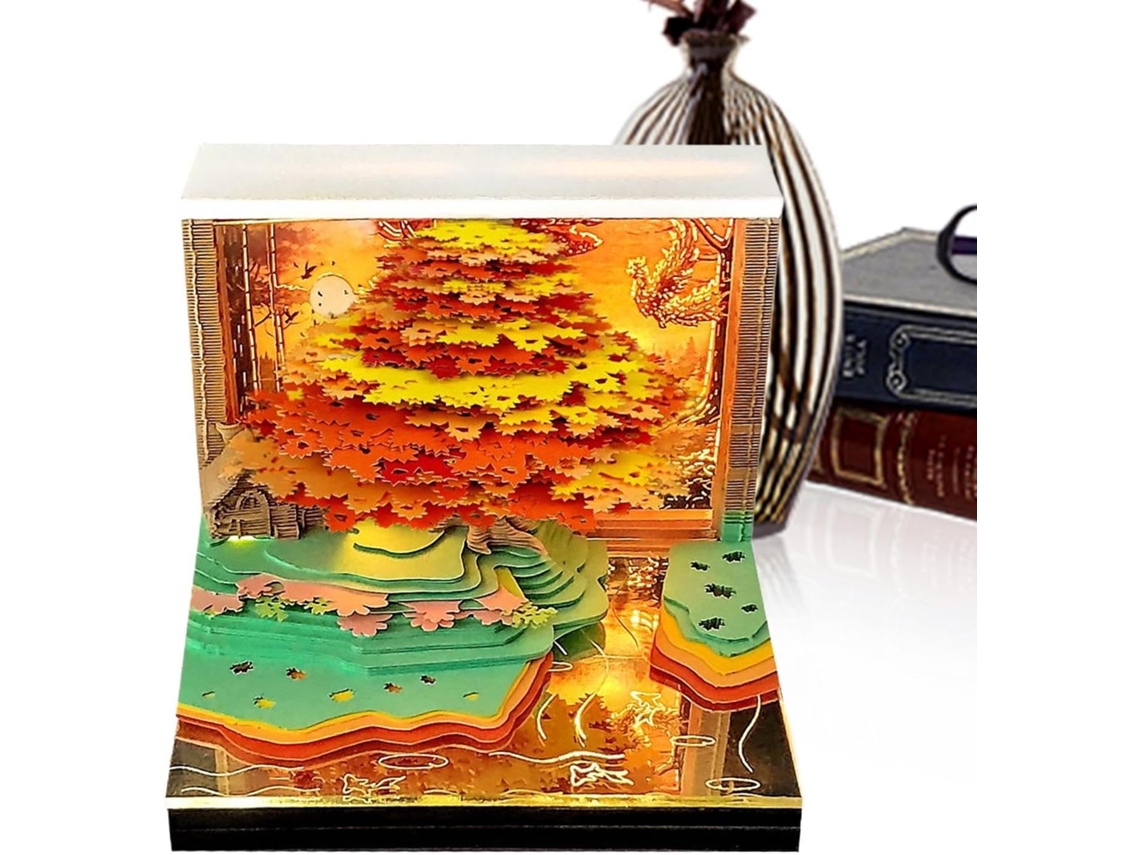 Calendário 3d 2026| De Papel Artístico Com 52 Semanas| Bloco De Notas Decorativo Para Planejamento De