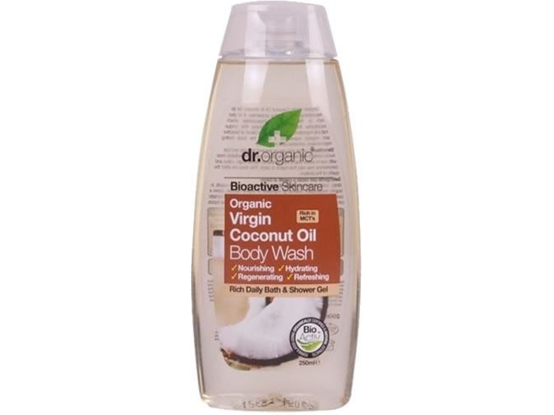 Gel de Baño DR. ORGANIC Aceite Virgen de Coco Bio (250 ml)