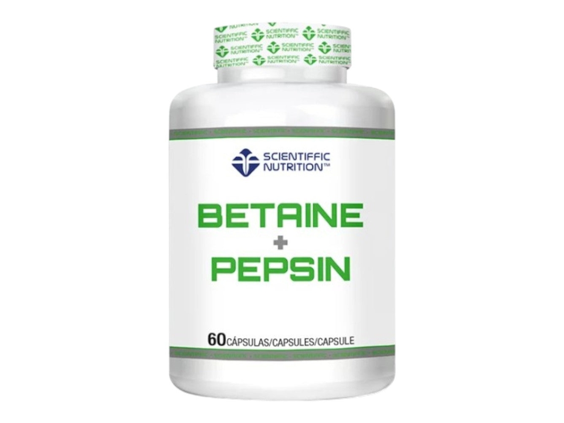 Betaína + Pepsina 60 Cápsulas FITNESSZONE