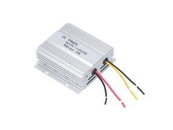 Amplificador de potencia CC de 12 V a 24 V para coche, aleación de aluminio, seguro y estable, 10 A, 240 W, para coche, autobús, pantalla LCD.