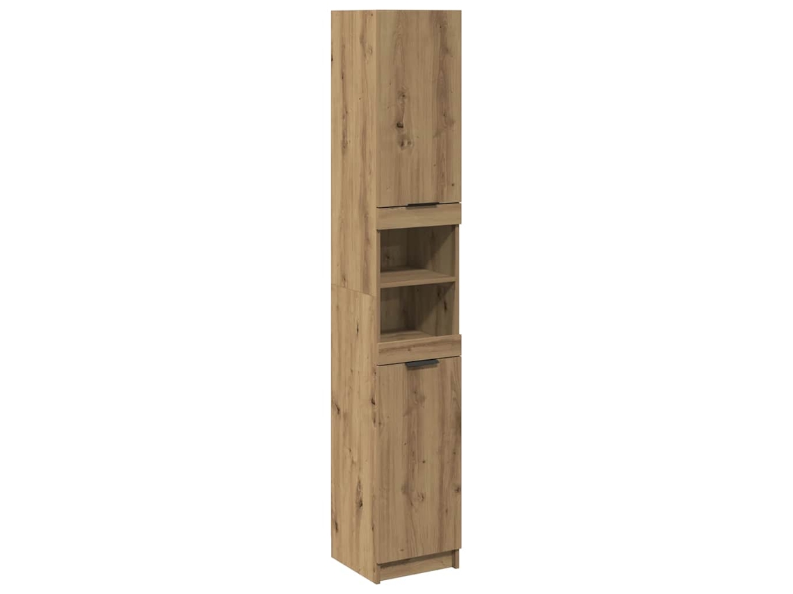 Maison Exclusive - Armario De Baño Madera Ingeniería Roble Artisan 32x34x188,5 Cm