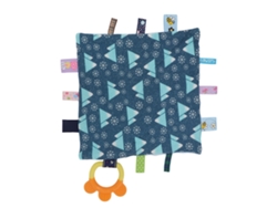 Toalla De Confort Para Bebé Con Chupete, Silicona Suave, Bonitos Estampados, Terciopelo Hipoalergénico, 25x25cm