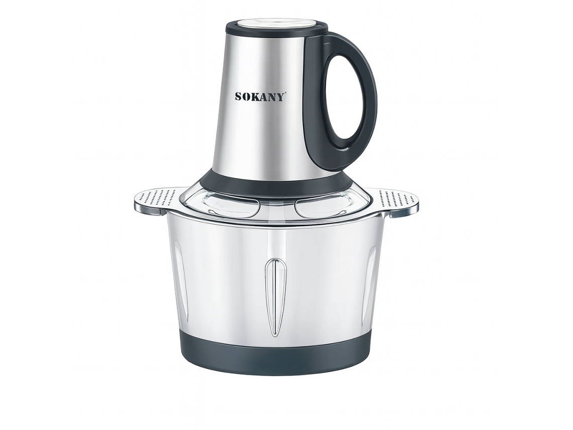 Triturador de alimentos Sokany Sk 7011 3L 800W Negro Gris