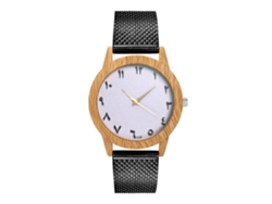 Reloj De Pulsera De Cuarzo Simple Unisex Con Correa De Silicona Negro Zhoulianfa