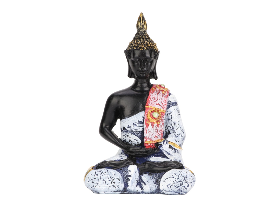Estatua De Buda Centinela Zen En Resina, Decoración Del Hogar, Artesanía, Azul.