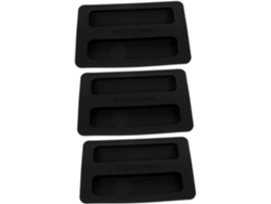 Juego De 3 Fundas Antipolvo De Silicona Negra Para Parrillas De 2 Rebanadas, Cocina