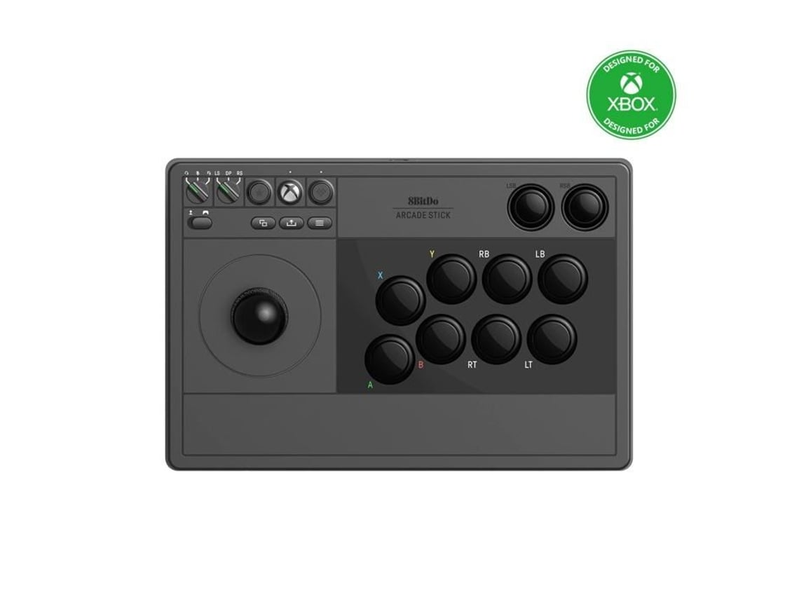 8bitdo Arcade Stick 2.4g/USB para Xbox Series X/S, Xbox One y Windows Black Edition solo para juegos
