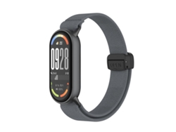 Correa para Xiaomi Smart Band 10/9/8 - Nylon elástico - Cabezal metálico - Hebilla magnética de plástico