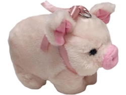 Mochila Mini Cerdo Para Niñas, Peluche Ligero, Gran Capacidad De Almacenamiento Para Teléfono Y