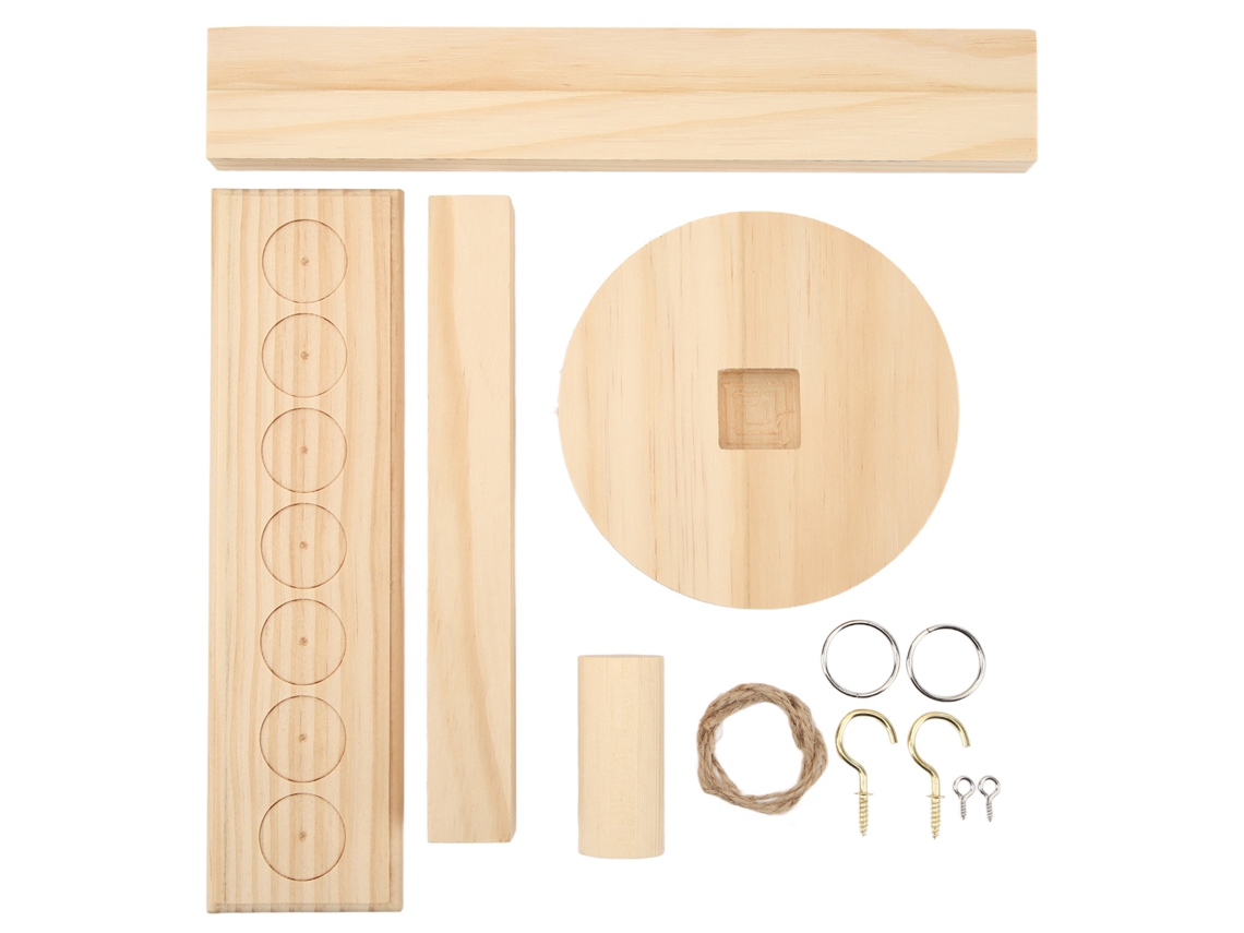 Juego De Gancho Portátil De Madera Con 7 Agujeros Juguete Interactivo Fácil De Montar Para Fiesta Bar Hogar