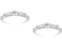 Conjunto De Dos Diademas Elegantes Con Cristales, Accesorio Para El Cabello Ideal Para Ocasiones Y Eventos Especiales.