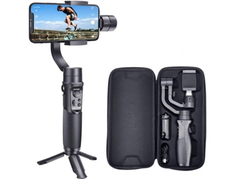 Gimbal SLOWMOOSE 3 Eixos Dobrável Leve de 0,5 Lbs para iPhone 11 Pro Max / Xs / Samsung