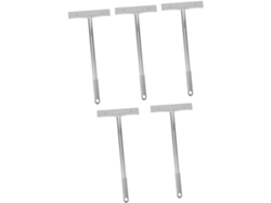 Soportes Para Carteles De Acero Inoxidable De 5 Piezas Con Abrazaderas Cuadradas, Soportes Portátiles Para Eventos.