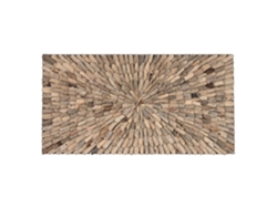 Decoración Pared Madera Natural 120x10x60cm