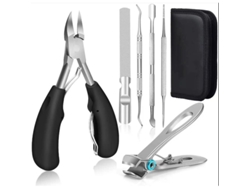 Tijeras Para Uñas Gruesas Y Encarnadas Para Personas Mayores - Acero Inoxidable Con Mango Antideslizante Y Lima De Uñas