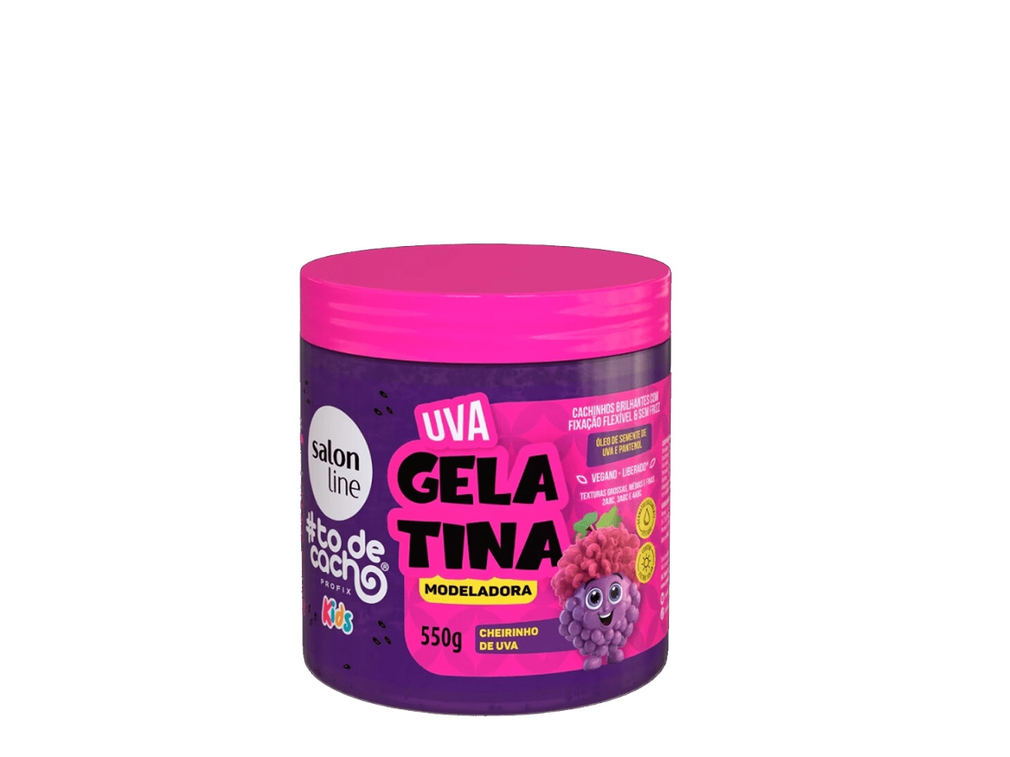 Gelatina modeladora de uva Sos Cachos Kids 550 g Línea Salón