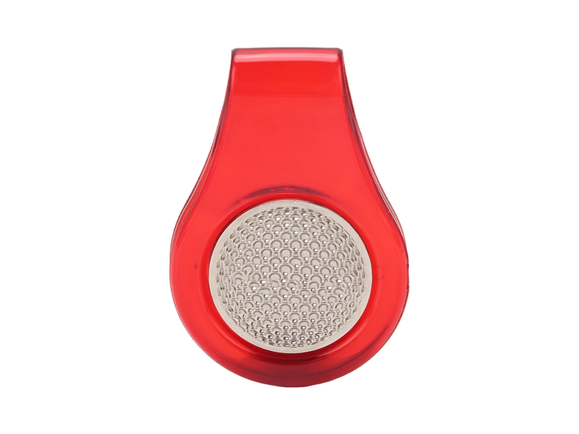Omni-clip De Gorra De Golf Con Marcador Magnético Desmontable Simple De Pu Para Marcar Posición Rojo