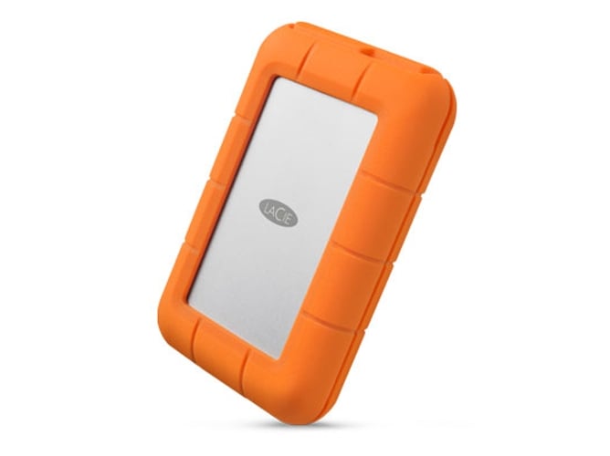 Disco HDD Externo LACIE Rugged Mini (Naranja - 1 TB - USB 3.0)
