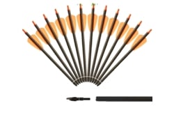 Flechas de carbono de 75 pulgadas de longitud, compatibles con el sistema Cobra, 24 unidades, color naranja OEM