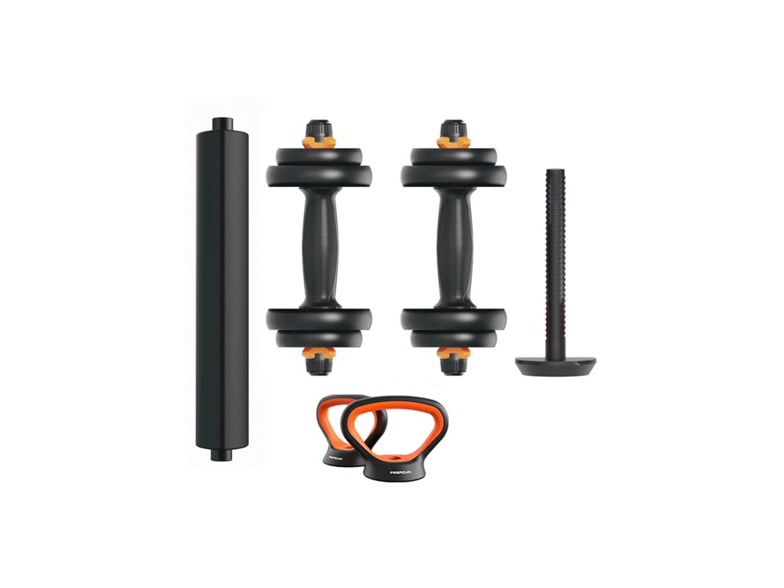 Kit de pesas Xiaomi FED V2 de 40 kg: Mancuernas + barra + pesa rusa (PU)