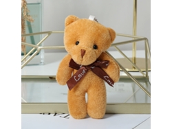 2026-muñeco De Oso De Peluche Cabeza Grande Con Corbata Para San Valentín Cumpleaños Boda (s Marrón Oscuro 11x6cm 4.3x2.4in)