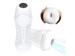 Masturbador automático para hombres, taza de masturbación vibratoria de succión (blanco) YIZHOOD
