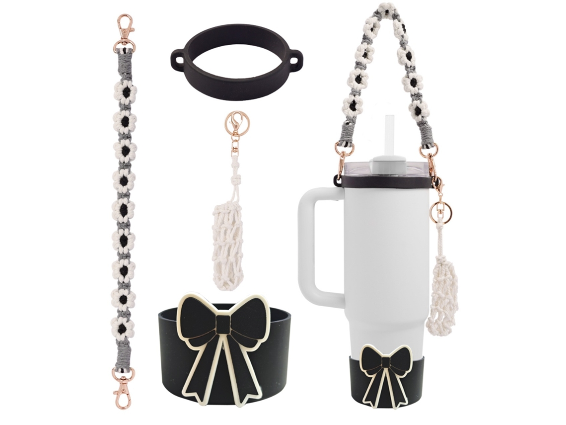 Juego de 4 accesorios para tazas EIFSON con mini bolsa de almacenamiento para Stanley y Owala (02)