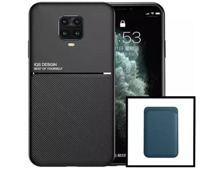 Kit Funda Magnetic Lux y Magnetic Wallet Azul Xiaomi Redmi Note 10 Lite PHONECARE Negro