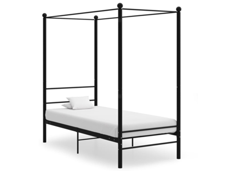 MAISON EXCLUSIVE Estructura de cama con dosel 100X200 cm metal negro