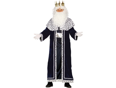 Disfraz de Hombre GUIRMA Rey Mago Blanco con Estampado (M )