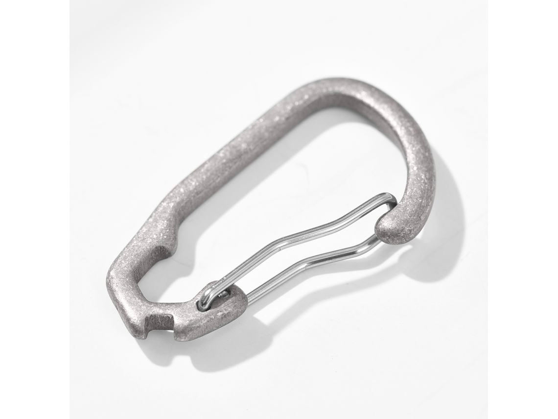Llavero Con Mosquetón Ultraligero De Titanio De 10 G, Duradero Y Elegante Para Llaves, Equipo De Camping Y Escalada.