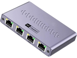 Divisor Gigabit Rj45 De 1 A 4 Puertos De Bajo Consumo Energético, Adaptador De Red De Aluminio, Alta Eficiencia Energética.