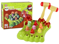 Juego de mesa de dinosaurios Wack A Mole Dos martillos Luces verdes Sonidos B.active