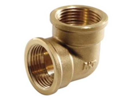 Codo 90 grados h/h latonado dt 3/4 rosca