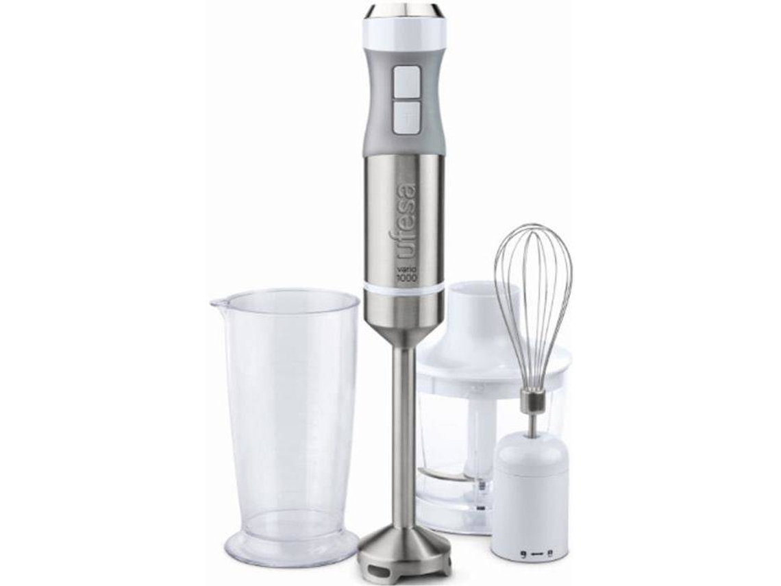 Batidora de mano + Accesorios UFESA BP4582 (1000 W - Inox y Gris)