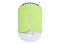 Ventilador Eléctrico Secador De Pestañas Sin Aspas, Recargable Por Usb, Portátil, Mini, Verde