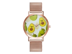 Reloj De Pulsera Zhoulianfa Para Mujer Con Correa De Malla De Acero Y Esfera Ultrafina De Oro Rosa.