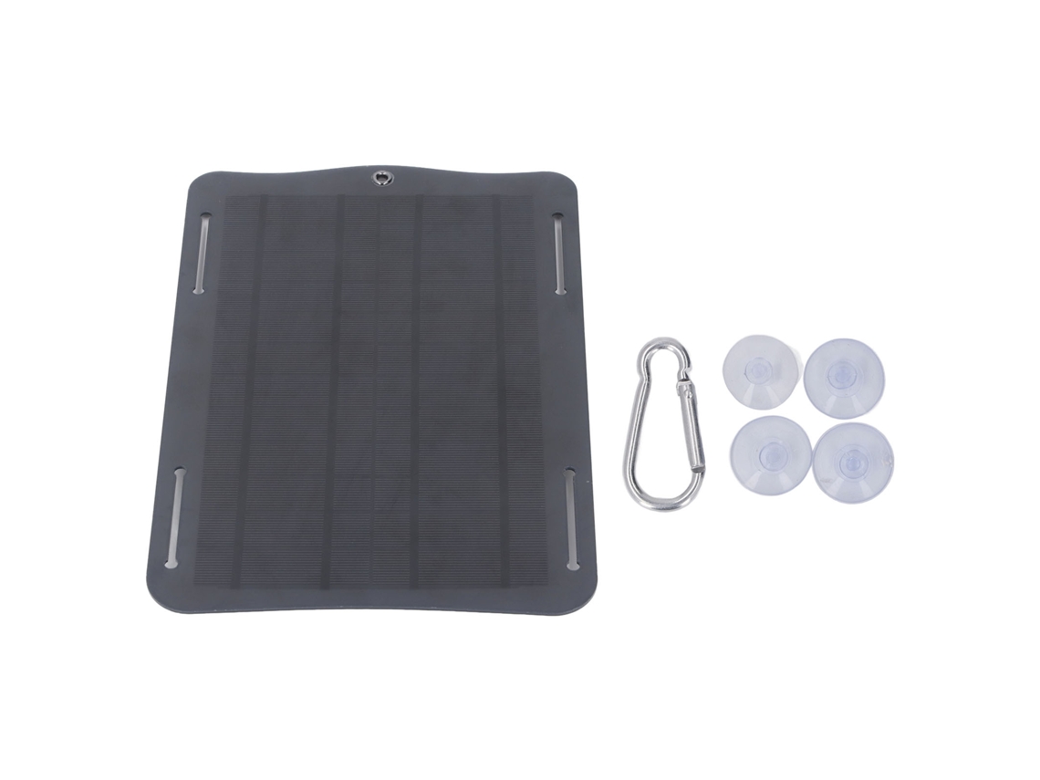 Cargador Solar Portátil De 10 W Y 5 V Con Panel De Silicio Monocristalino Para Teléfono, Linterna Y Camping.