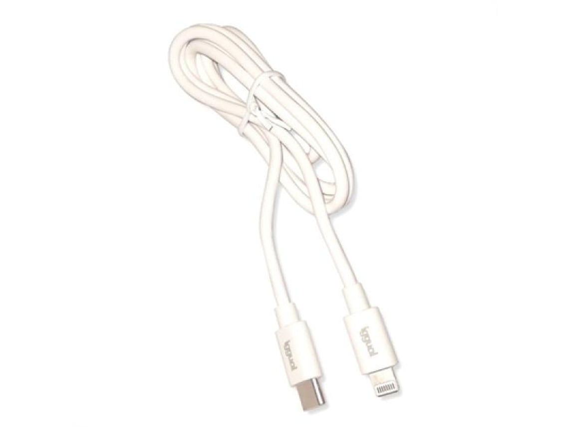 iggual cable USB-C/Lightning 100 cm blanco Q3.0 3A
