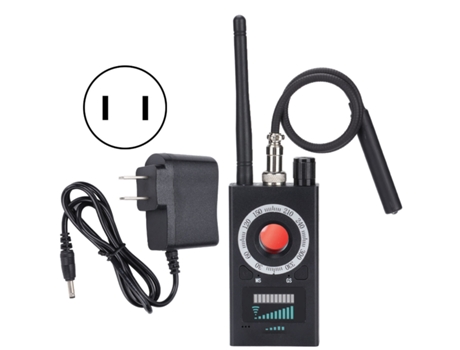 Detector de câmera oculta portátil e amplo alcance de detecção rastreador de sinal RF (preto) CHRONUS