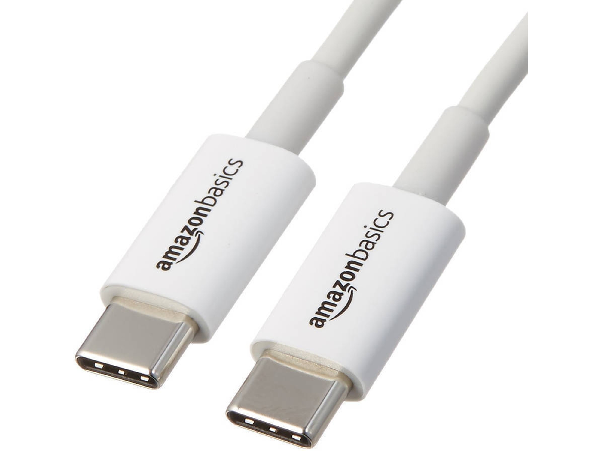 Cable USB AMAZON (USB-C - USB-C - 1.8 m - Blanco)