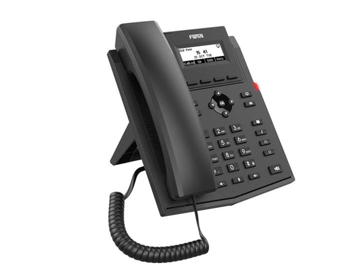 X301g, 2 líneas SIP, con Gigabit, sin fuente de alimentación Fanvil